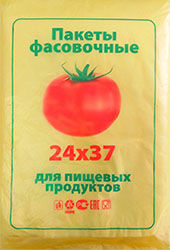 Полиэтиленовый пакет ПНД фасовочный 24х37х8 помидор 400/20 в Воронеже - купить оптом от производителя ПК Котово Полимер