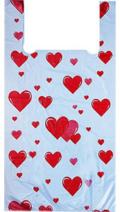 Полиэтиленовый пакет Cердечки 27+15х47х12.5  100/3500 в Воронеже - купить оптом от производителя ПК Котово Полимер